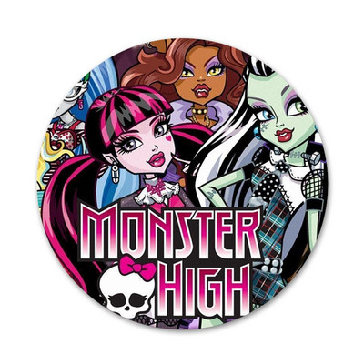 Monsters High Girl Icons Καρφίτσες Διακοσμητικό σήμα Καρφίτσες μεταλλικές κονκάρδες για διακόσμηση σακιδίου πλάτης