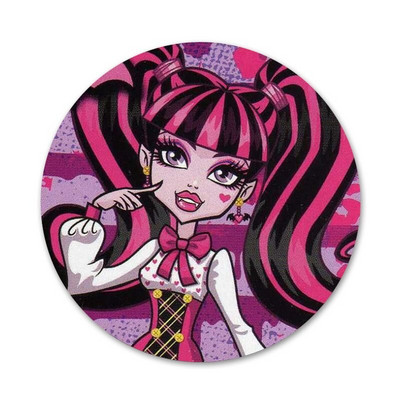Monsters High Girl Icons Καρφίτσες Διακοσμητικό σήμα Καρφίτσες μεταλλικές κονκάρδες για διακόσμηση σακιδίου πλάτης