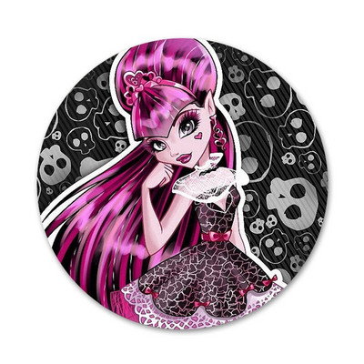 Monsters High Girl Icons Καρφίτσες Διακοσμητικό σήμα Καρφίτσες μεταλλικές κονκάρδες για διακόσμηση σακιδίου πλάτης