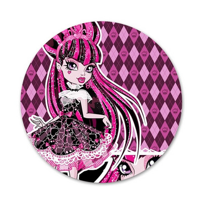 Monsters High Girl Icons Καρφίτσες Διακοσμητικό σήμα Καρφίτσες μεταλλικές κονκάρδες για διακόσμηση σακιδίου πλάτης