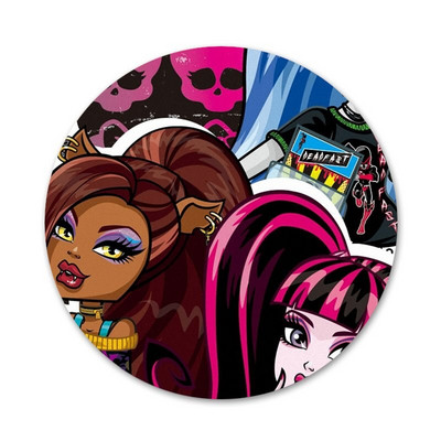 Monsters High Girl Icons Καρφίτσες Διακοσμητικό σήμα Καρφίτσες μεταλλικές κονκάρδες για διακόσμηση σακιδίου πλάτης