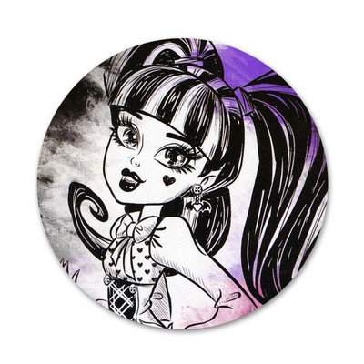Monsters High Girl Icons Καρφίτσες Διακοσμητικό σήμα Καρφίτσες μεταλλικές κονκάρδες για διακόσμηση σακιδίου πλάτης