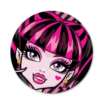 Monsters High Girl Icons Καρφίτσες Διακοσμητικό σήμα Καρφίτσες μεταλλικές κονκάρδες για διακόσμηση σακιδίου πλάτης