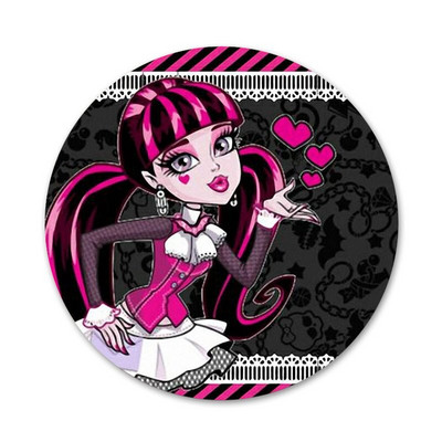 Monsters High Girl Icons Καρφίτσες Διακοσμητικό σήμα Καρφίτσες μεταλλικές κονκάρδες για διακόσμηση σακιδίου πλάτης