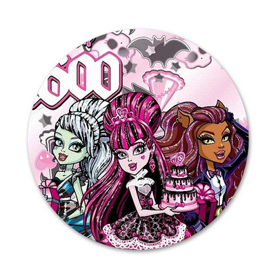 Monsters High Girl Icons Καρφίτσες Διακοσμητικό σήμα Καρφίτσες μεταλλικές κονκάρδες για διακόσμηση σακιδίου πλάτης