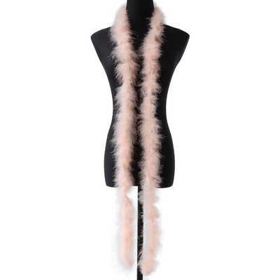 2 Yards 13G Marabou Suled Boa Jõulupuu Roosa Kalkuni sulg Lindil Pulmakleit Sall Dekoratiivne Käsitöö Suled