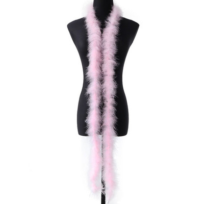 2 Yards 13G Marabou Suled Boa Jõulupuu Roosa Kalkuni sulg Lindil Pulmakleit Sall Dekoratiivne Käsitöö Suled