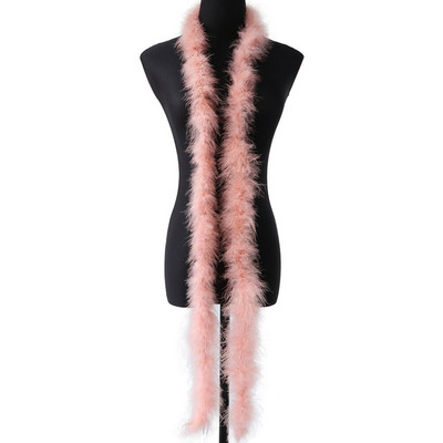 2 Yards 13G Marabou Suled Boa Jõulupuu Roosa Kalkuni sulg Lindil Pulmakleit Sall Dekoratiivne Käsitöö Suled