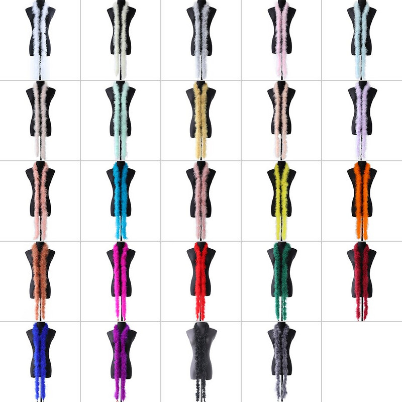 2 Yards 13G Marabou toll Boa karácsonyfa rózsaszín pulyka toll szalagon Esküvői ruha Kendő Dekoratív kézműves toll