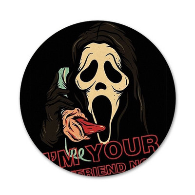 Odznak Ghostface Scream, brošňa, špendlíky, doplnky na oblečenie, batoh, dekorácia, darček