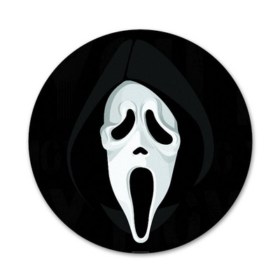 Odznak Ghostface Scream, brošňa, špendlíky, doplnky na oblečenie, batoh, dekorácia, darček