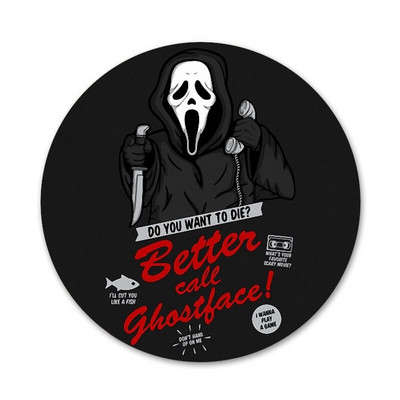 Odznak Ghostface Scream, brošňa, špendlíky, doplnky na oblečenie, batoh, dekorácia, darček