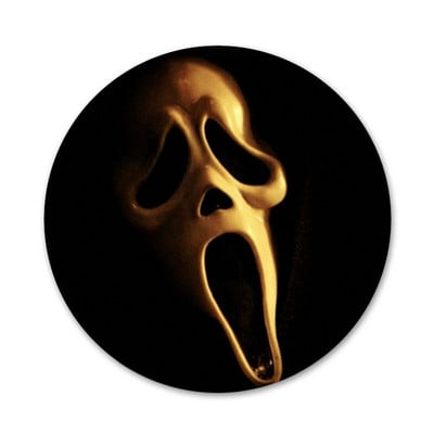 Odznak Ghostface Scream, brošňa, špendlíky, doplnky na oblečenie, batoh, dekorácia, darček