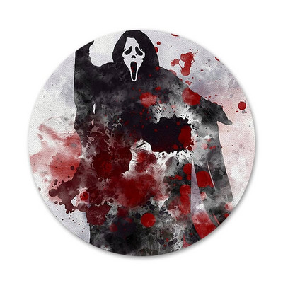 Odznak Ghostface Scream, brošňa, špendlíky, doplnky na oblečenie, batoh, dekorácia, darček