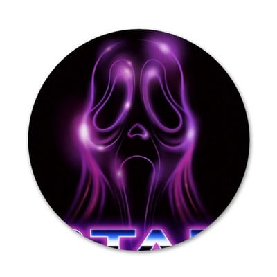 Odznak Ghostface Scream, brošňa, špendlíky, doplnky na oblečenie, batoh, dekorácia, darček