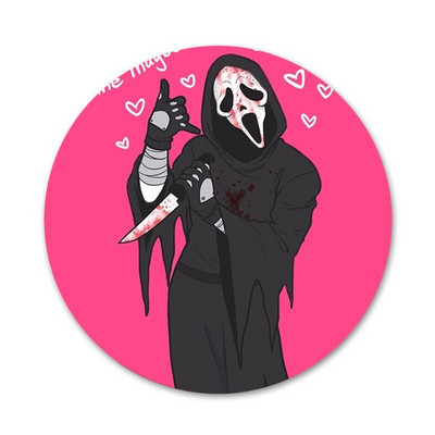 Odznak Ghostface Scream, brošňa, špendlíky, doplnky na oblečenie, batoh, dekorácia, darček