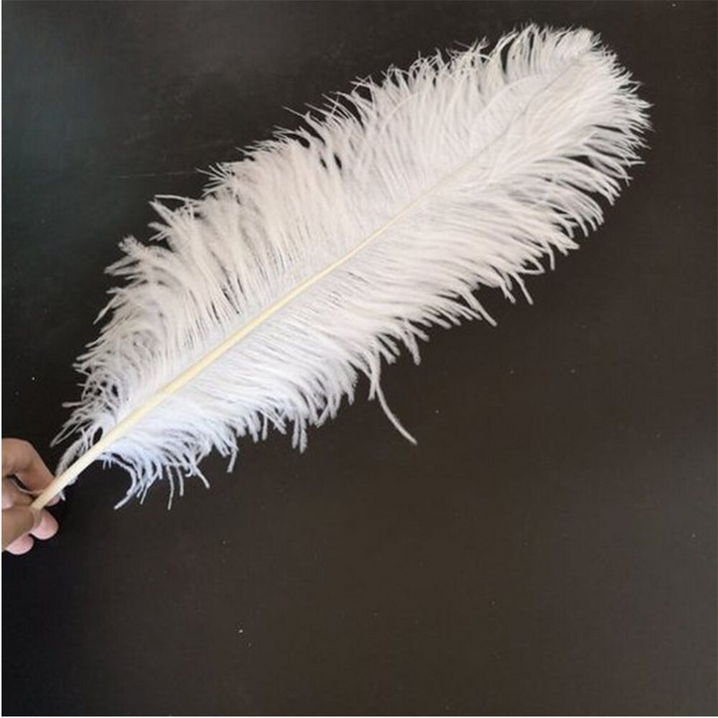 10 vnt/stal. Natūralios baltos stručio plunksnos vestuvių namų dekoravimas 15-20 cm / 25-30 cm / 30-35 cm Stručio plunksnos stalo centrinė amatai