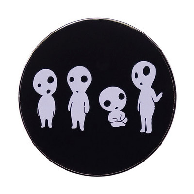 C2134 Kawaii Printesa Mononokes Pin email dur Anime Film Fan Insigna de colectie Mysterious Magic Brosa Moda Unic Gift3