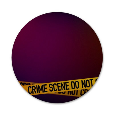 Κίτρινη δέσμη 58 χιλιοστών σκηνής εγκλήματος Εικονίδια Καρφίτσες Διακόσμηση σήματος Καρφίτσες Μεταλλικές κονκάρδες για ρούχα Διακόσμηση σακιδίου πλάτης