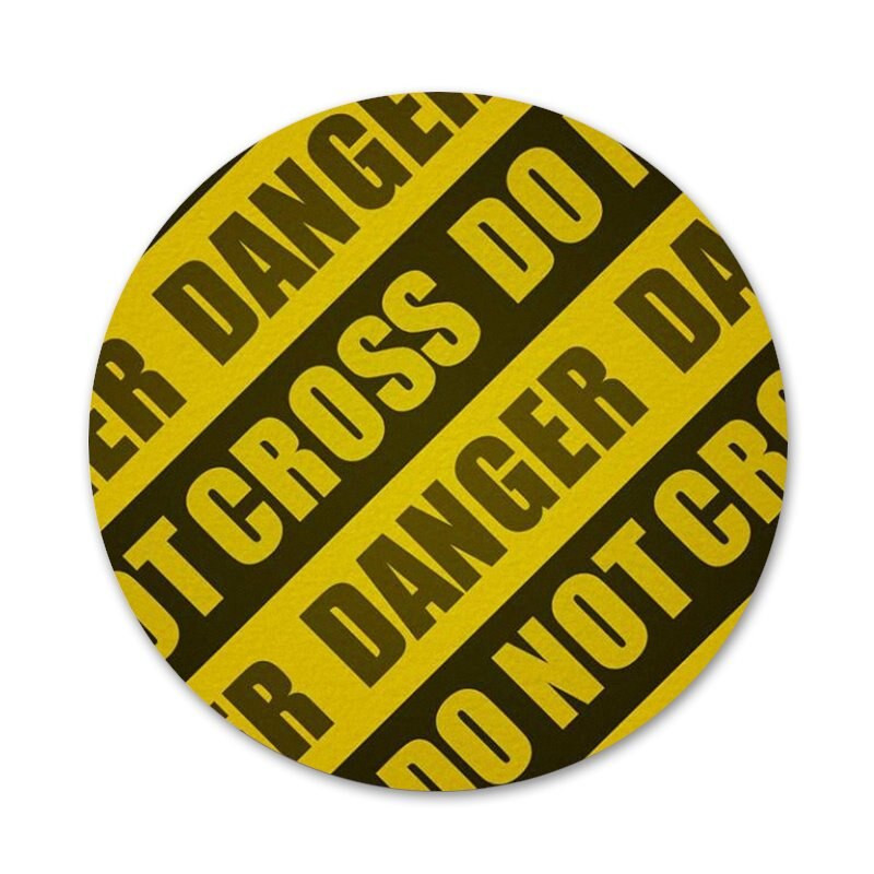 Κίτρινη δέσμη 58 χιλιοστών σκηνής εγκλήματος Εικονίδια Καρφίτσες Διακόσμηση σήματος Καρφίτσες Μεταλλικές κονκάρδες για ρούχα Διακόσμηση σακιδίου πλάτης