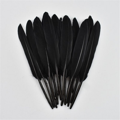 20 ks čiernych bažantích pierok na remeslá, svadobné dekorácie, kohútie husacie pštrosie pierka, DIY doplnky, lapač snov, pero