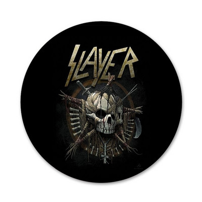 58 mm Slayer raskemetallist rokkbänd Hämmastavad ikoonid nööpnõelad märgikaunistus Prossid Metallist märgid seljakoti kaunistamiseks