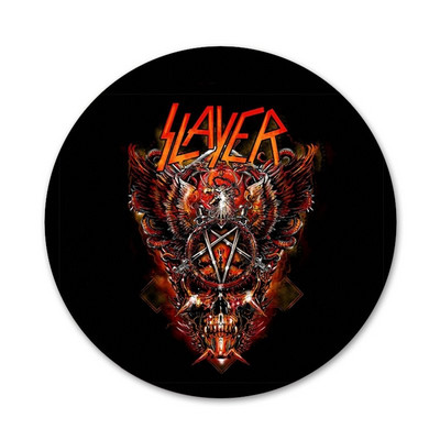 58 mm Slayer raskemetallist rokkbänd Hämmastavad ikoonid nööpnõelad märgikaunistus Prossid Metallist märgid seljakoti kaunistamiseks