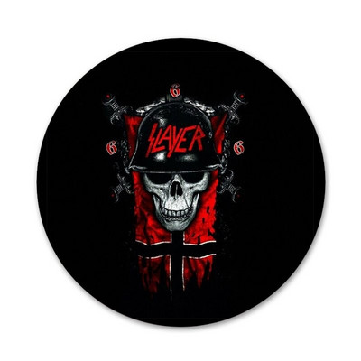 58 mm Slayer raskemetallist rokkbänd Hämmastavad ikoonid nööpnõelad märgikaunistus Prossid Metallist märgid seljakoti kaunistamiseks