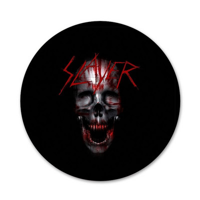 58 mm Slayer raskemetallist rokkbänd Hämmastavad ikoonid nööpnõelad märgikaunistus Prossid Metallist märgid seljakoti kaunistamiseks