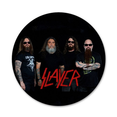 58 mm Slayer raskemetallist rokkbänd Hämmastavad ikoonid nööpnõelad märgikaunistus Prossid Metallist märgid seljakoti kaunistamiseks