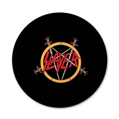 58 mm Slayer raskemetallist rokkbänd Hämmastavad ikoonid nööpnõelad märgikaunistus Prossid Metallist märgid seljakoti kaunistamiseks