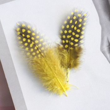Φυσικό φτερό με στίγματα φραγκόκοτας 45-80 mm Φτερό κοτόπουλου Όμορφα φτερά επέκτασης γλάρου για φτερό διακόσμησης σπιτιού
