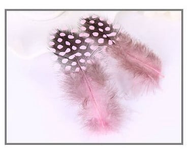 Prírodné perličkovo-škvrnité perie, remeslá, 45-80 mm, kuracie perie, krásne predlžovacie perie z čajky, na dekoráciu domácnosti.