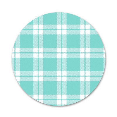 58mm must valge ruuduline triip läbipaistvad ikoonid nööpnõelad märgi kaunistus prossid metallist märgid riiete jaoks seljakoti kaunistus