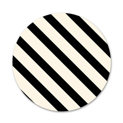 58mm must valge ruuduline triip läbipaistvad ikoonid nööpnõelad märgi kaunistus prossid metallist märgid riiete jaoks seljakoti kaunistus