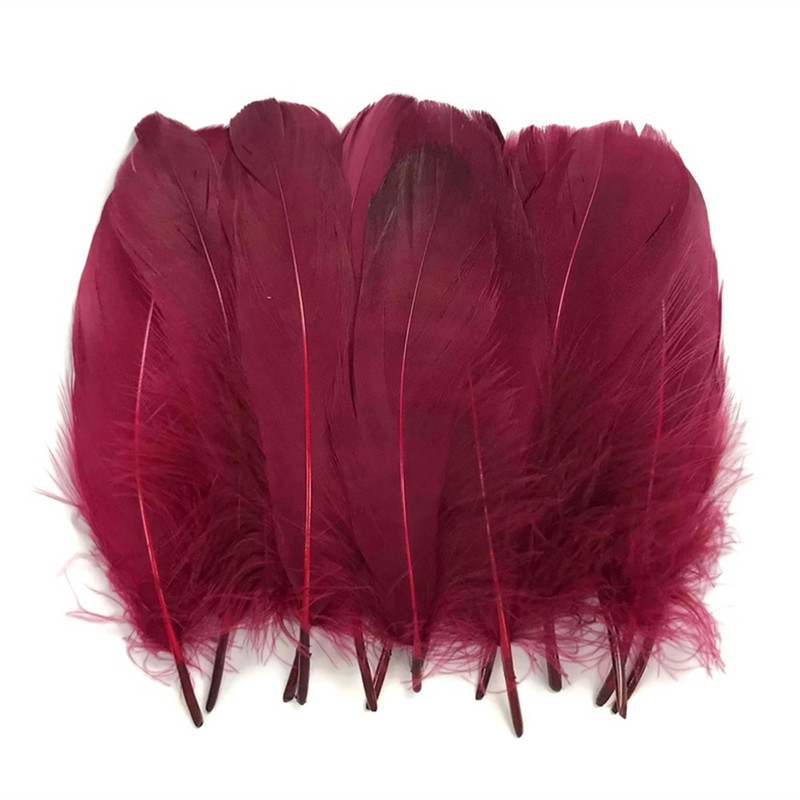 Veľkoobchodné husacie perie na remeslá 12-18 cm čierne perie na výrobu šperkov, ozdoby na perá, karnevalové perie, dekorácie pre domácich majstrov.