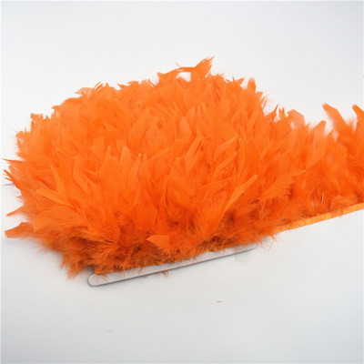 Panglică cu franjuri cu pene de curcan pufoase de 10 metri, pene de marabu pe bandă, franjuri, garnituri de cusut, bricolaj, haine, decorare pentru rochii