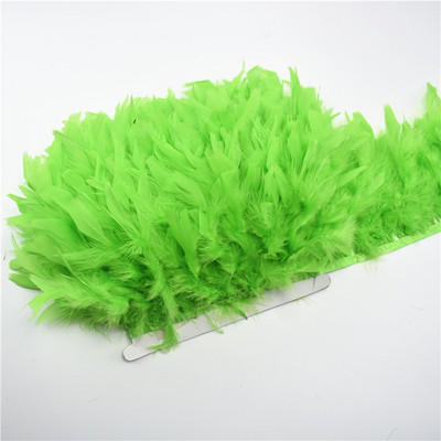 Panglică cu franjuri cu pene de curcan pufoase de 10 metri, pene de marabu pe bandă, franjuri, garnituri de cusut, bricolaj, haine, decorare pentru rochii