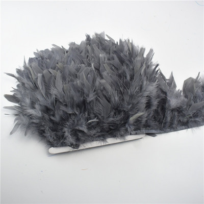 Panglică cu franjuri cu pene de curcan pufoase de 10 metri, pene de marabu pe bandă, franjuri, garnituri de cusut, bricolaj, haine, decorare pentru rochii