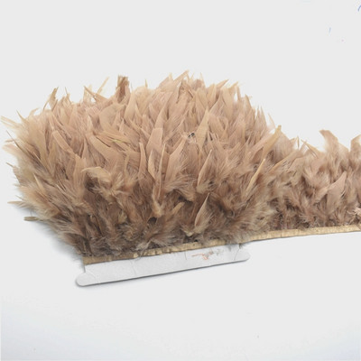 Panglică cu franjuri cu pene de curcan pufoase de 10 metri, pene de marabu pe bandă, franjuri, garnituri de cusut, bricolaj, haine, decorare pentru rochii