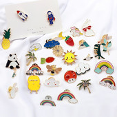 20/30/40/50 buc Insigne drăguțe aleatorii INS Ace personalizate Mini broșă din metal cu desene animate pentru haine DIY Genți Rucsaci Cadou de decorare