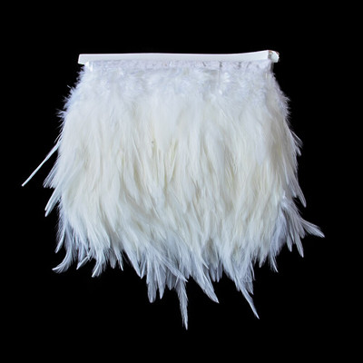 Juju Hat, 1 metru, pene de pui de cocos, franjuri, 10-15 cm, decorare cu pene, panglică, bricolaj, accesorii pentru tapiserie