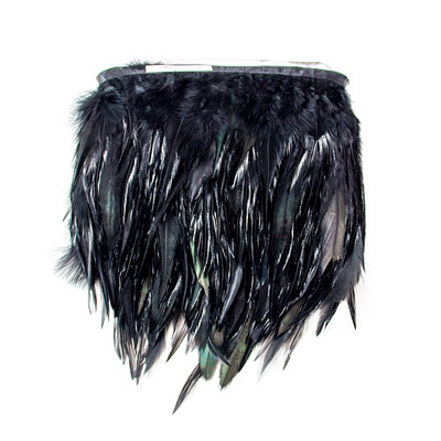 Juju Hat, 1 metru, pene de pui de cocos, franjuri, 10-15 cm, decorare cu pene, panglică, bricolaj, accesorii pentru tapiserie