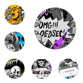 58mm Watch Dogs 2 Dedsec Ikony Špendlíky Odznak Dekorácia Brošne Kovové Odznaky na Dekoráciu Batohu