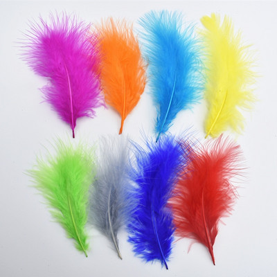 Marabou Turkey Feathers Phaasant Feathers for Crafts Λευκά φτερά για κοσμήματα Κατασκευή για ρούχα Carnaval Assesoires Plumas