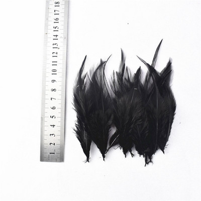 20 buc/lot pene negre vopsite cocoș pene de gâscă pentru fabricarea de bijuterii pene de struț de fazan pentru artizanat Carnaval Assesoires