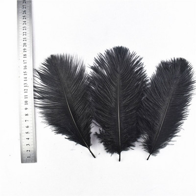 20 buc/lot pene negre vopsite cocoș pene de gâscă pentru fabricarea de bijuterii pene de struț de fazan pentru artizanat Carnaval Assesoires