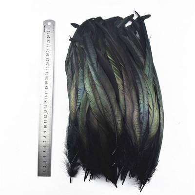 20 buc/lot pene negre vopsite cocoș pene de gâscă pentru fabricarea de bijuterii pene de struț de fazan pentru artizanat Carnaval Assesoires