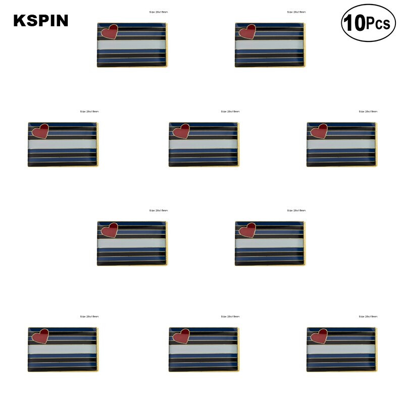 10 tk, palju sirget liitlaste lipp revnõel Lipumärk prossnõelad märgid
