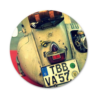 Vespa tõukeratta ikoonid nööpnõelad märgi kaunistus prossid Metallist märgid riiete jaoks seljakoti kaunistus 58 mm